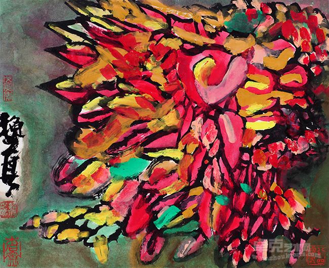 花卉 1999年 纸本 41×51cm 私人藏