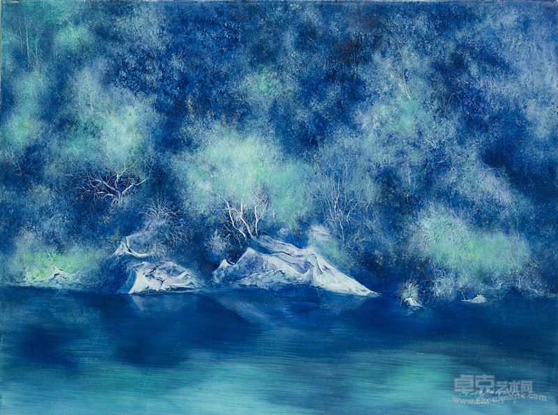 何金安，江南谧境NO.5，布面油画，60cm×80cm，2015年