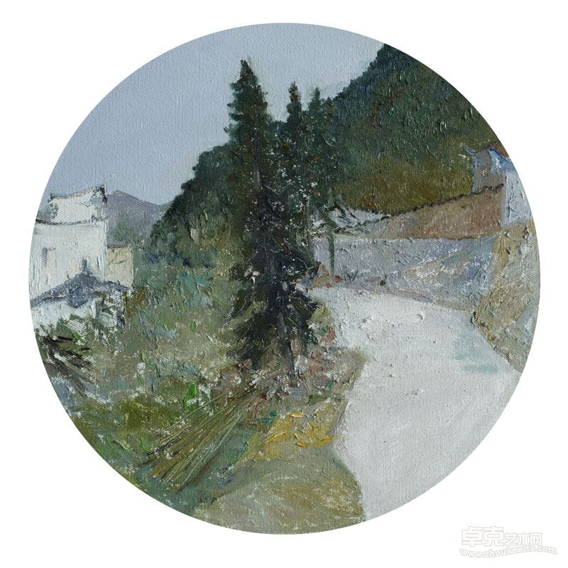 雨后查济  布面油画  徐飞扬  50X60CM