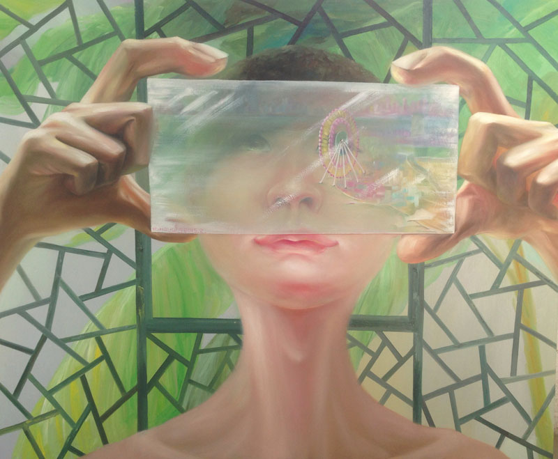 双面show1  布面油画  吴霞靓  100X120CM