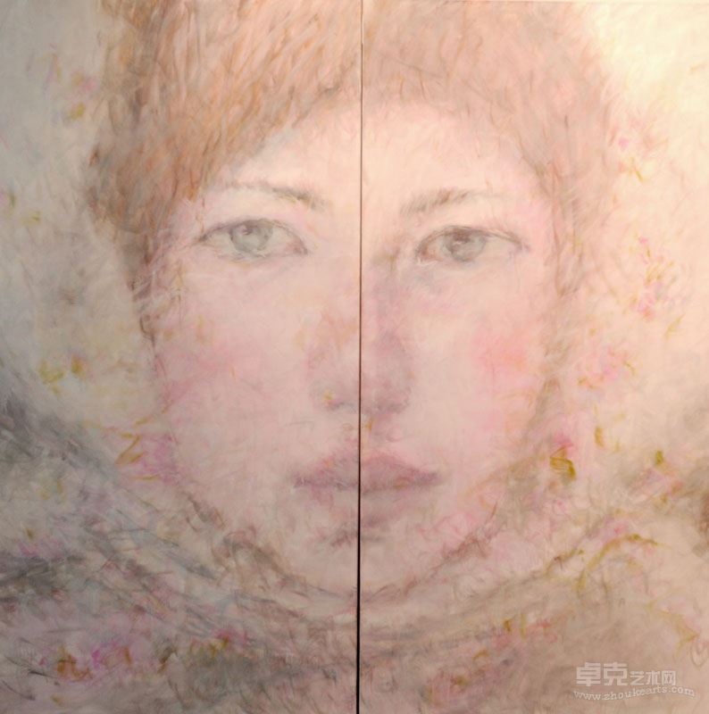 A Girl  布面油画  施谏昉  200X200CM