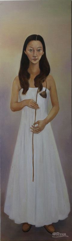 寻觅的岁月  布面油画  邓明海  200X60CM