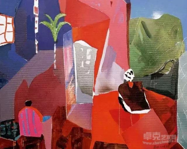 《暂住地》55cm×81cm 布面油画 2007年