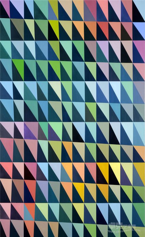 郭梦垚 Coco Guo《粉色计划系列之无题》 Pink Plan Series Untitled 900_150cm 布面油画 Oil on Canvas 2014