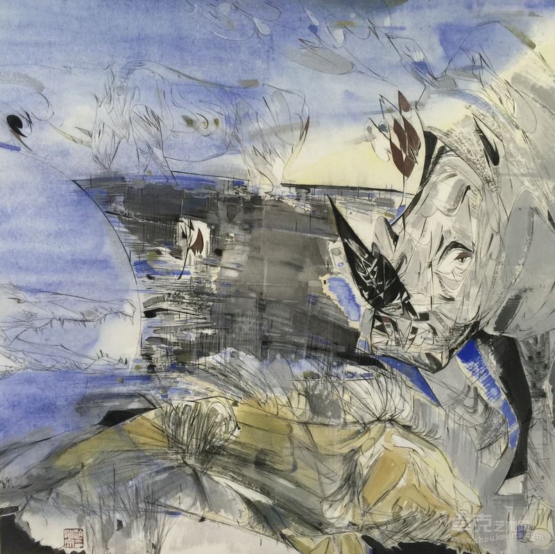 赵怡文 《东非幻梦》 69×69cm 2015