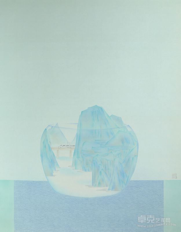 牛文娟 《它山之石——一方水土》绢本工笔80cm×110cm 2015年