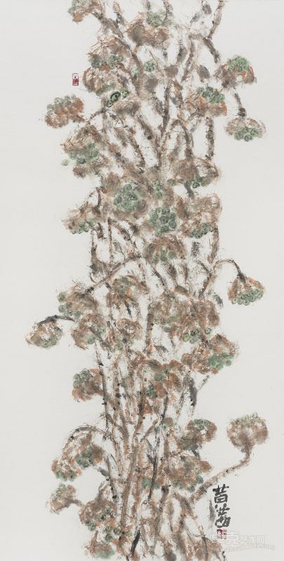 黄茜 莲蓬Ⅲ138×69 2015