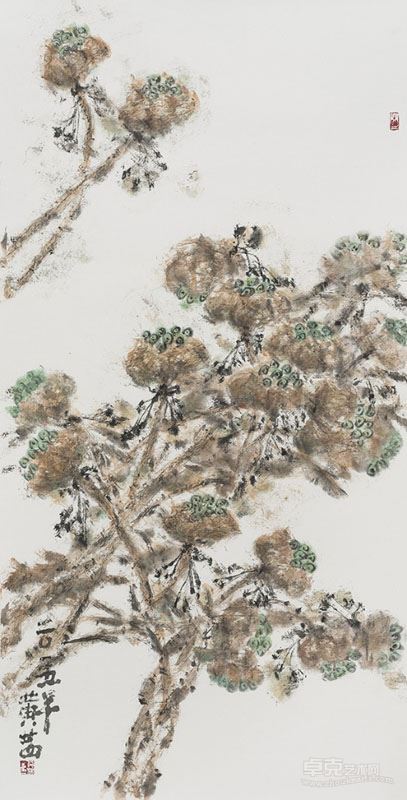 黄茜 莲蓬Ⅰ138×69 2015