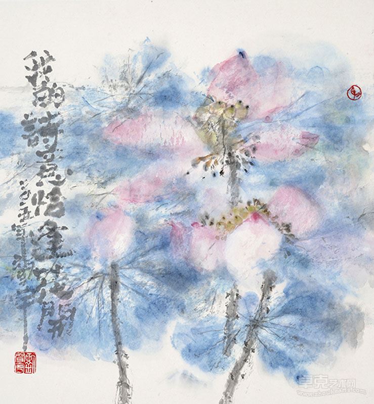 刘闻宇 我的诗意 恰逢花开 2015年49cmx45cm