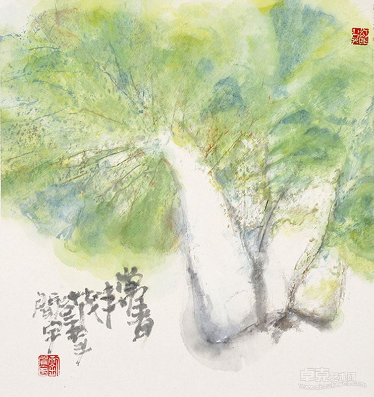 刘闻宇 常青丰茂 2015年49cmx45cm
