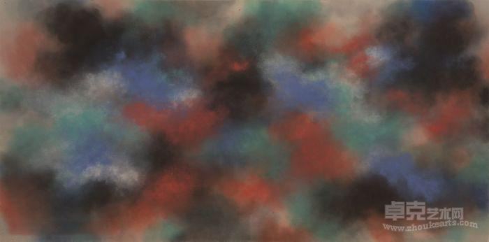 徐红明，《无题》，2015年，水彩水墨宣纸，123厘米 x 246厘米