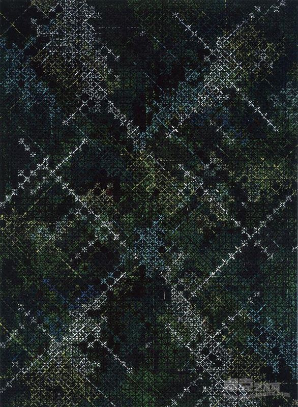 王川，《陨落之二》，2010年，布面丙烯，200厘米x 250厘米