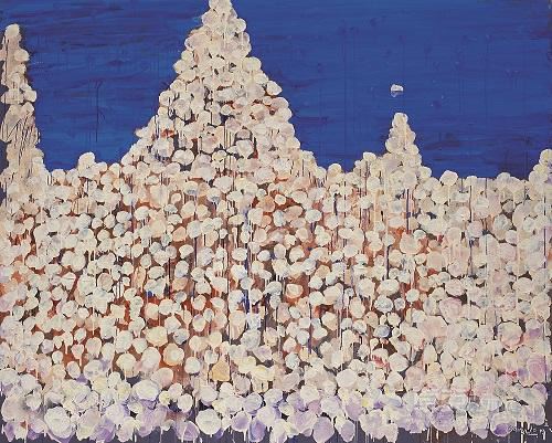 丁乙，《十示2014-6》，2014年，布面丙烯，200厘米 x 140厘米