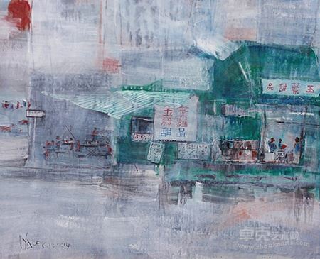HK-DaiPaiDong大牌檔2014MixedMediaPaper56x64cm