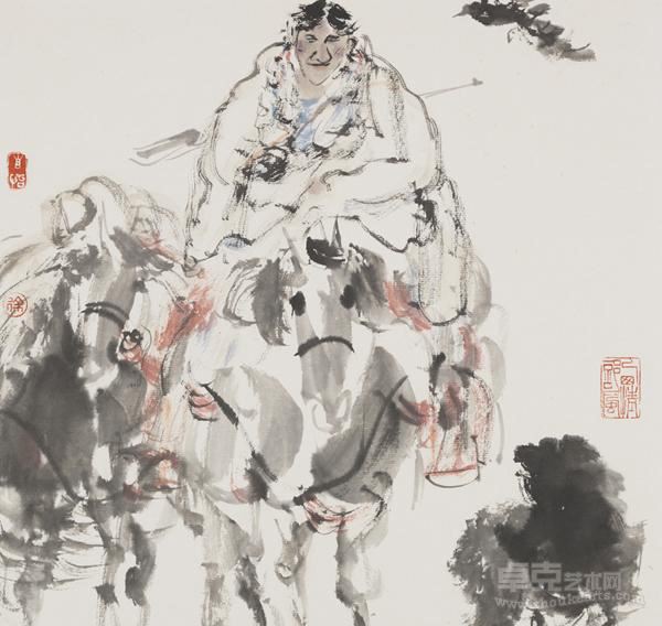 西藏风情03 徐恒瑜 34×34cm