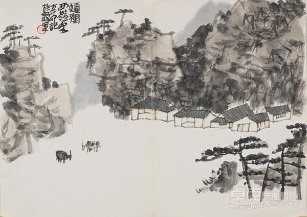 烟润西岭 刘朴 39×28cm