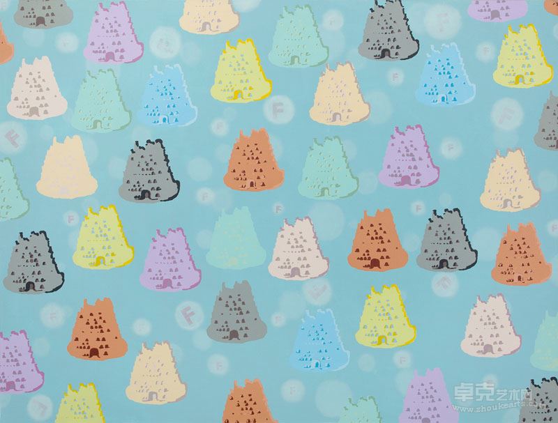 元元－《巴别塔》－165 x 125 cm －丙烯综合技法－2011