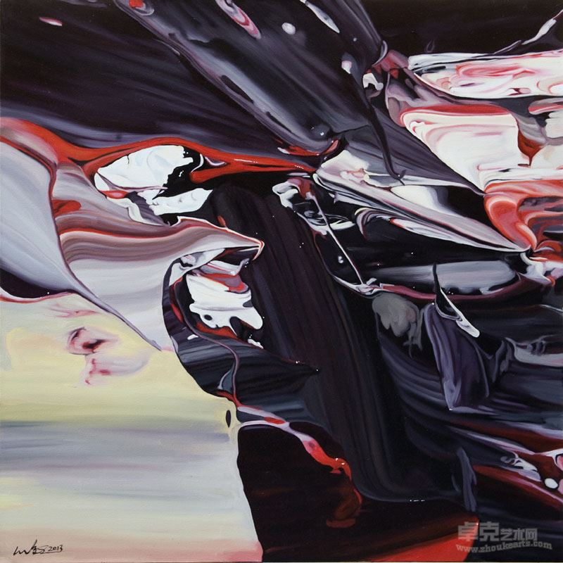 何俊艺  什么系列2013—16 100cmX100cm   布面油画 2013