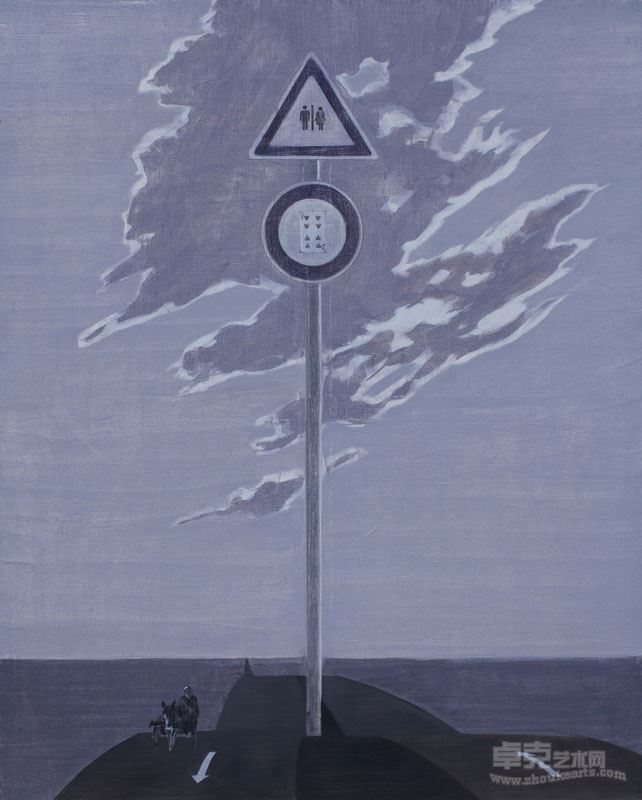 田野  天黑之前 布面油画 130×160cm2014年