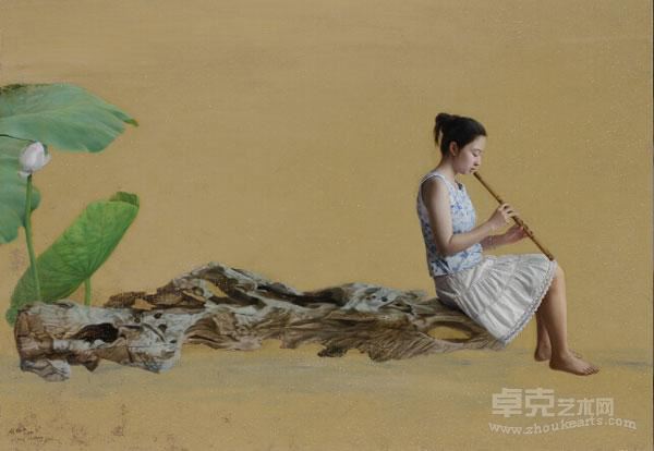 《古诗系列之浅水》 项仕中 138x200cm 2011年