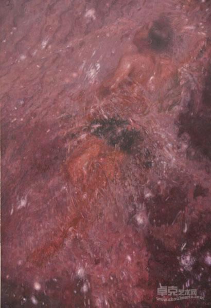 《泳池》 刘一 190x130cm 2011年