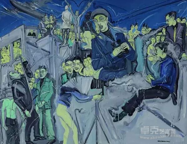 邓箭今《垃圾大典》   布面油画   140×180cm 2014