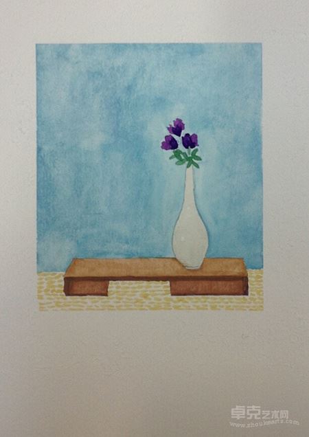 孟佳宝 下午 纸本水彩 13X21cm