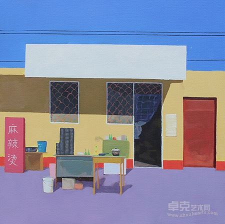 惠春艳 《门面10》50x50cm布面丙烯
