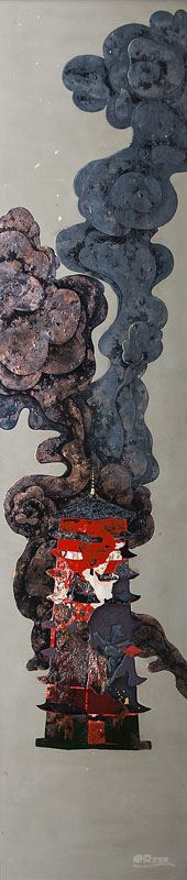 余潮松《镜像》200×45cm×2