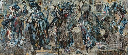吴旭东《尘封的记忆》80×180cm