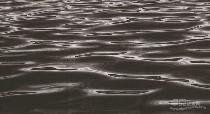陈琦 《水NO.6》三联 230x430cm 水印版画 2012