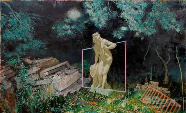 《隐秘的花园》李天琦 200×300cm 布面油画 2015