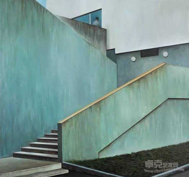 《过客与故乡》张英楠 200×200cm 布面油画 2015