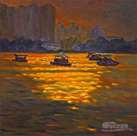 霞光（1）  布面油画  40×40cm  2013