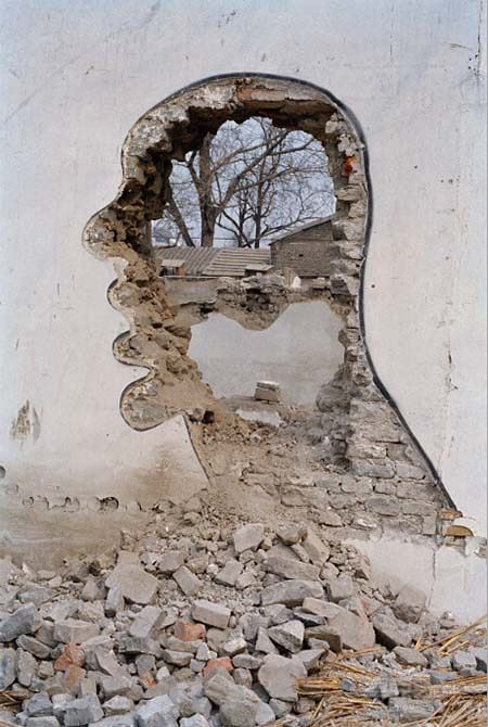 《对话与拆199939A》   张大力   100X150cm 1999年