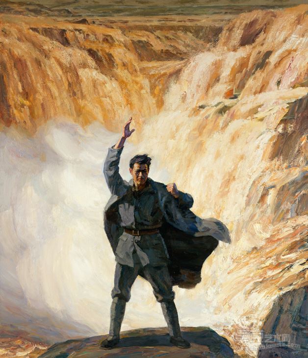 詹健俊 叶南 黄河大合唱——流亡·奋起·抗争2 332×285cm 2009