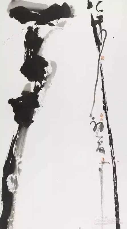 引·山开壁立导清流 83X149cm 2015年