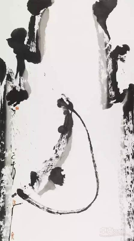 閒·半掩柴扉赏清弦 83X149cm 2015年