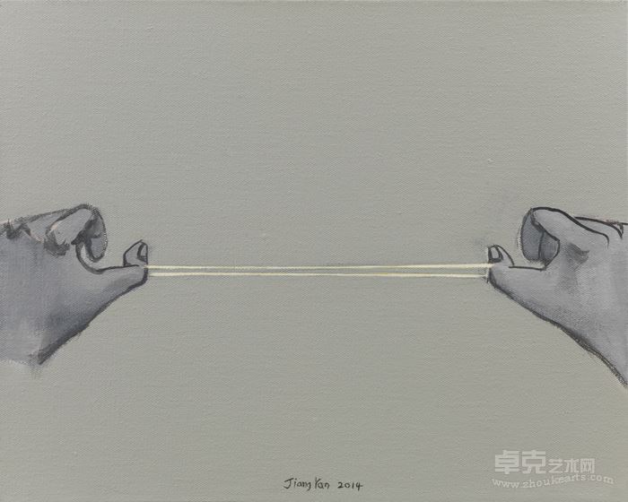 扯_Stretch_40x50cm_布面丙烯_acrylic on canvas_2014
