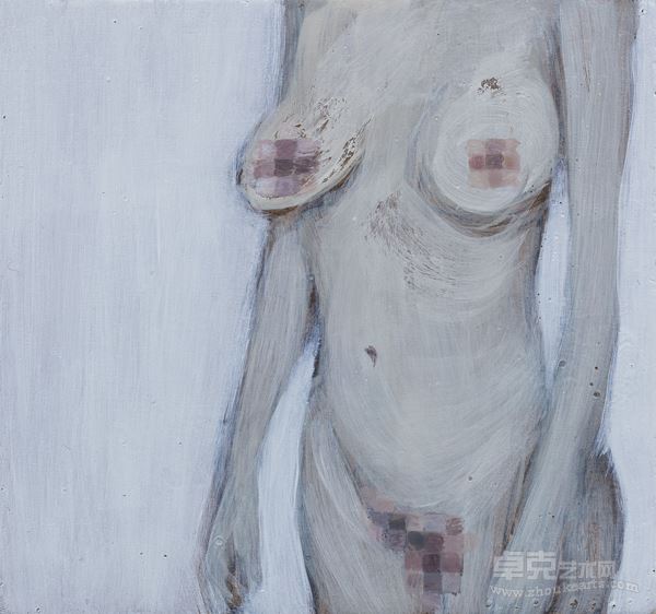 马赛克_Mosaics_10.7x10.7x2cm_木板丙烯_acrylic on wood_2015