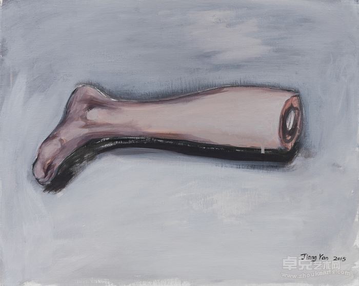 一个腿_A leg_40x50cm_布面油画_oil on canvas_2015