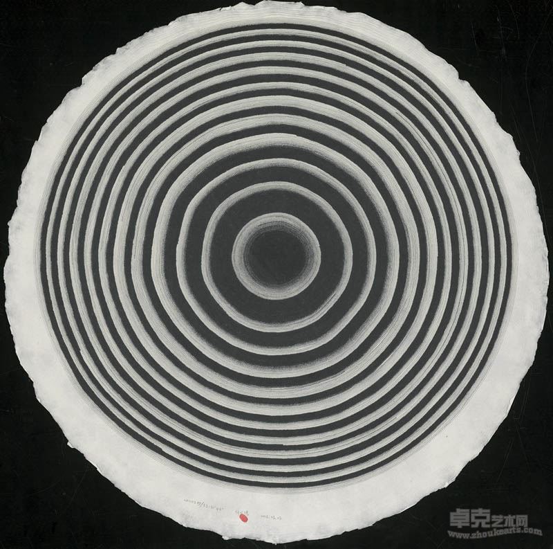 201103秒55时51分43秒 直径约145cm  马克笔、汉皮纸