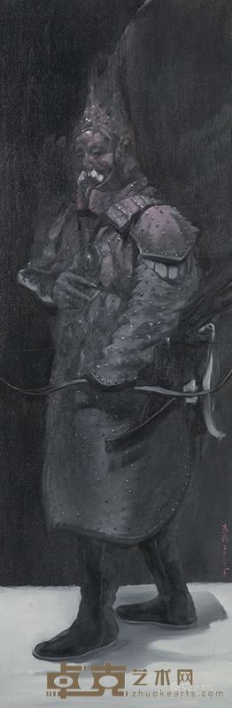 弓箭手 布面油画