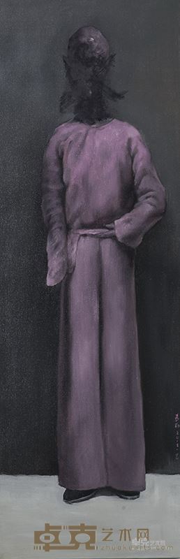 读书人 布面油画
