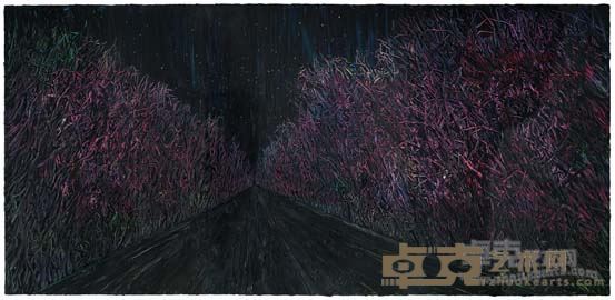 仲夏夜-布上油彩-260cm×540cm-2014年