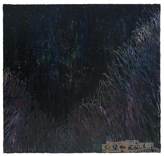 仰望夜空-布上油彩-180cm×190cm-2014年