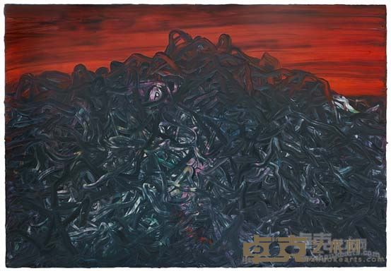 红-布上油彩-180cm×260cm-2015年