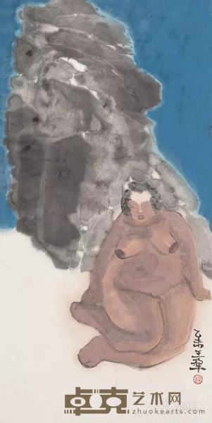 《没有云》 68.5×34.5cm 2015年