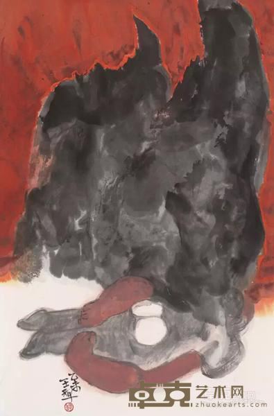 《火烧的天啊-1》 69×46cm 2015年