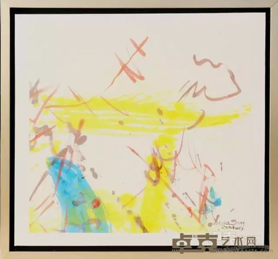 时光拾遗·秋湖　宣纸丙烯　45X47cm　2015